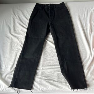 Pacsun black ego high waisted straight leg jeans size 25